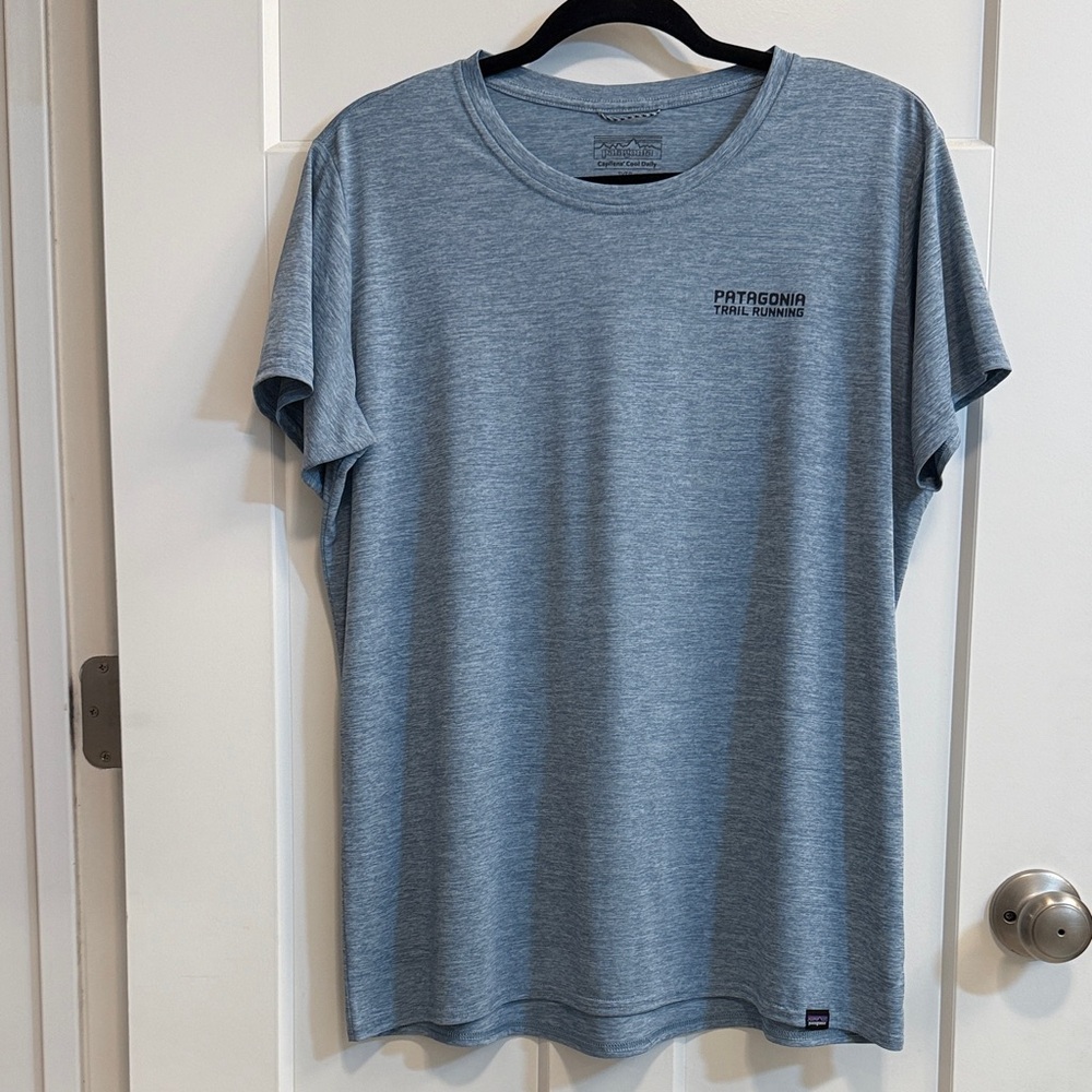 Patagonia Capeline Daily Cool Heathered Blue Tee